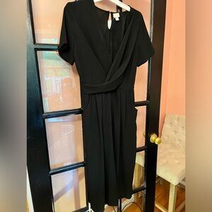 A new day black v-neck jumpsuit